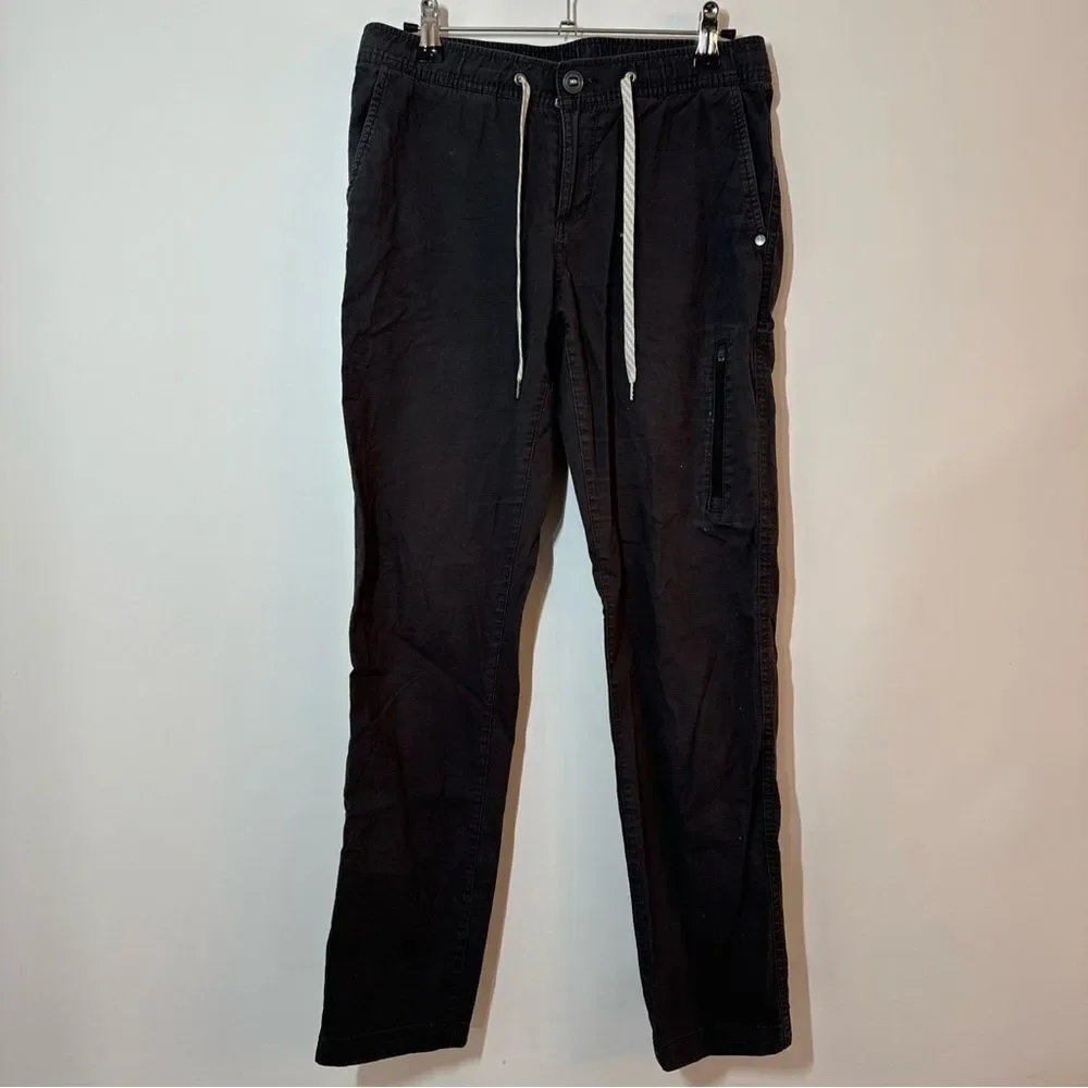 Vuori Ripstop in Charcoal Gray Stretch Cotton Pants Women's Size Small FLAWED!!! - Picture 1 of 7